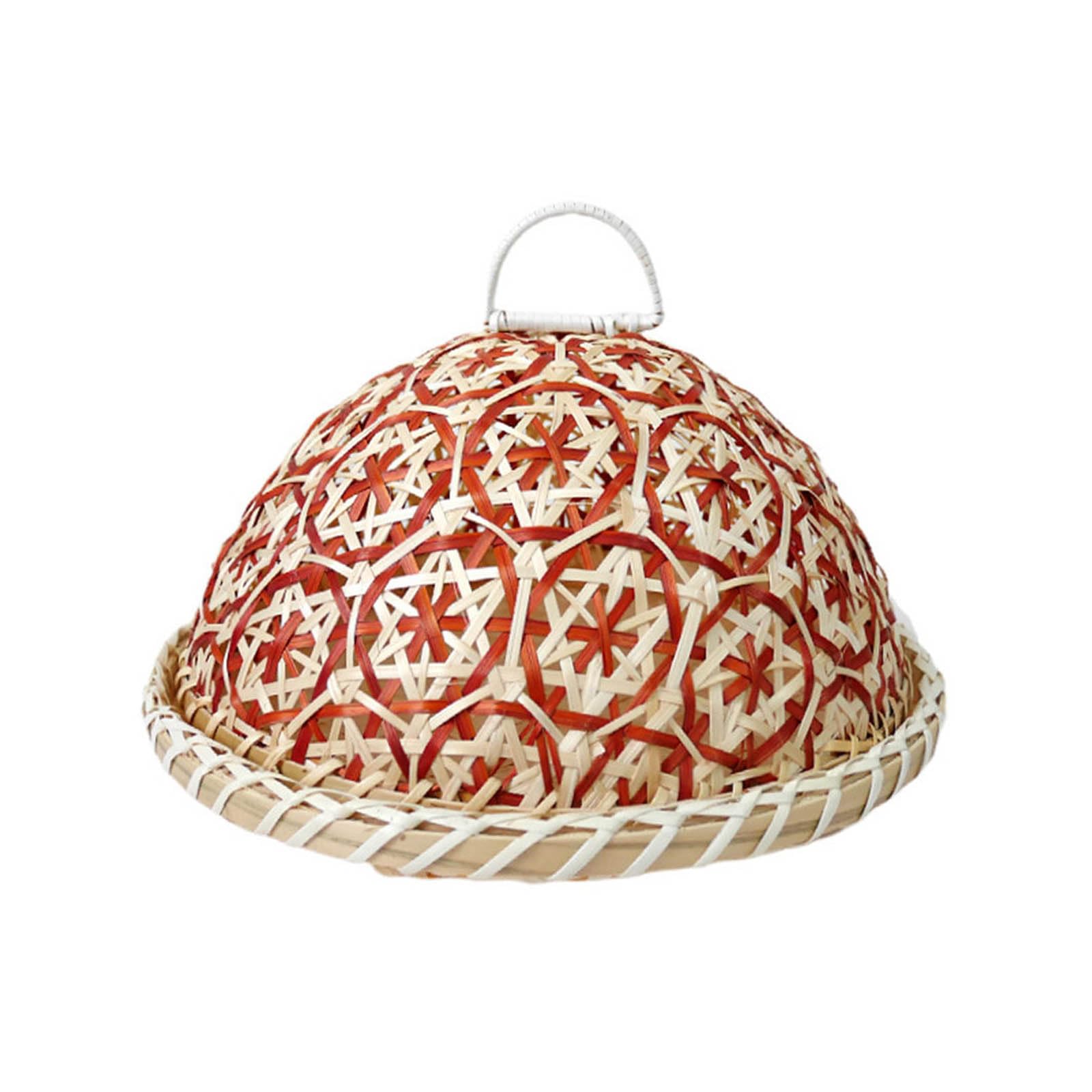 Artisanal Rattan Serving Tray for Food Display Snacks Bread Breathable Cover Kitchen Gadget Artisanal Rattan Serving Tray for Food Display Snacks Bread Breathable Cover Kitchen Gadget