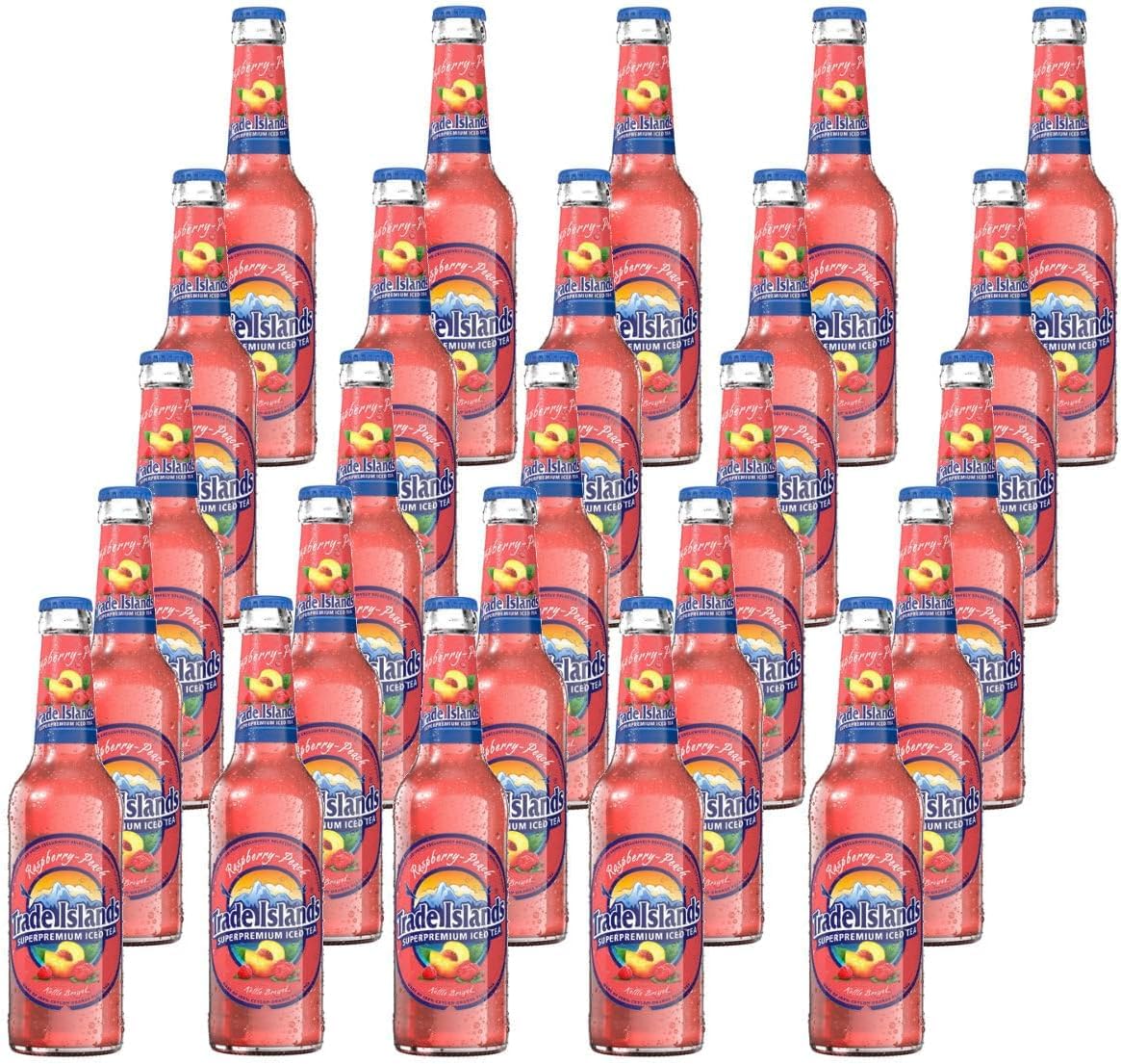 Trade Islands Iced Tea Raspberry-Peach 25 Flaschen je 0,33l, incl Mehrweg Pfand