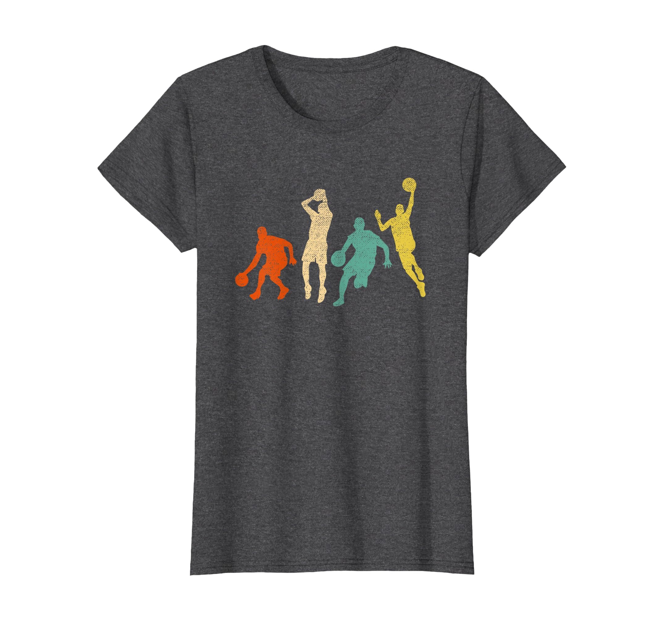Vintage Basketball Ball Graphic Design Basketball Fan Player T-Shirt