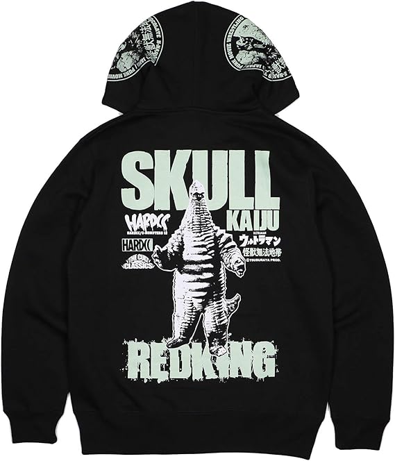 Amazon ハードコアチョコレート Hardcore Chocolate レッドキング Zipパーカー 岩石エメラルド Hooded P 1333ms Bk パーカー フルジップ 特撮 怪獣 星人 ウルトラマン 円谷プロ 国内正規品 トレーナー パーカー 通販