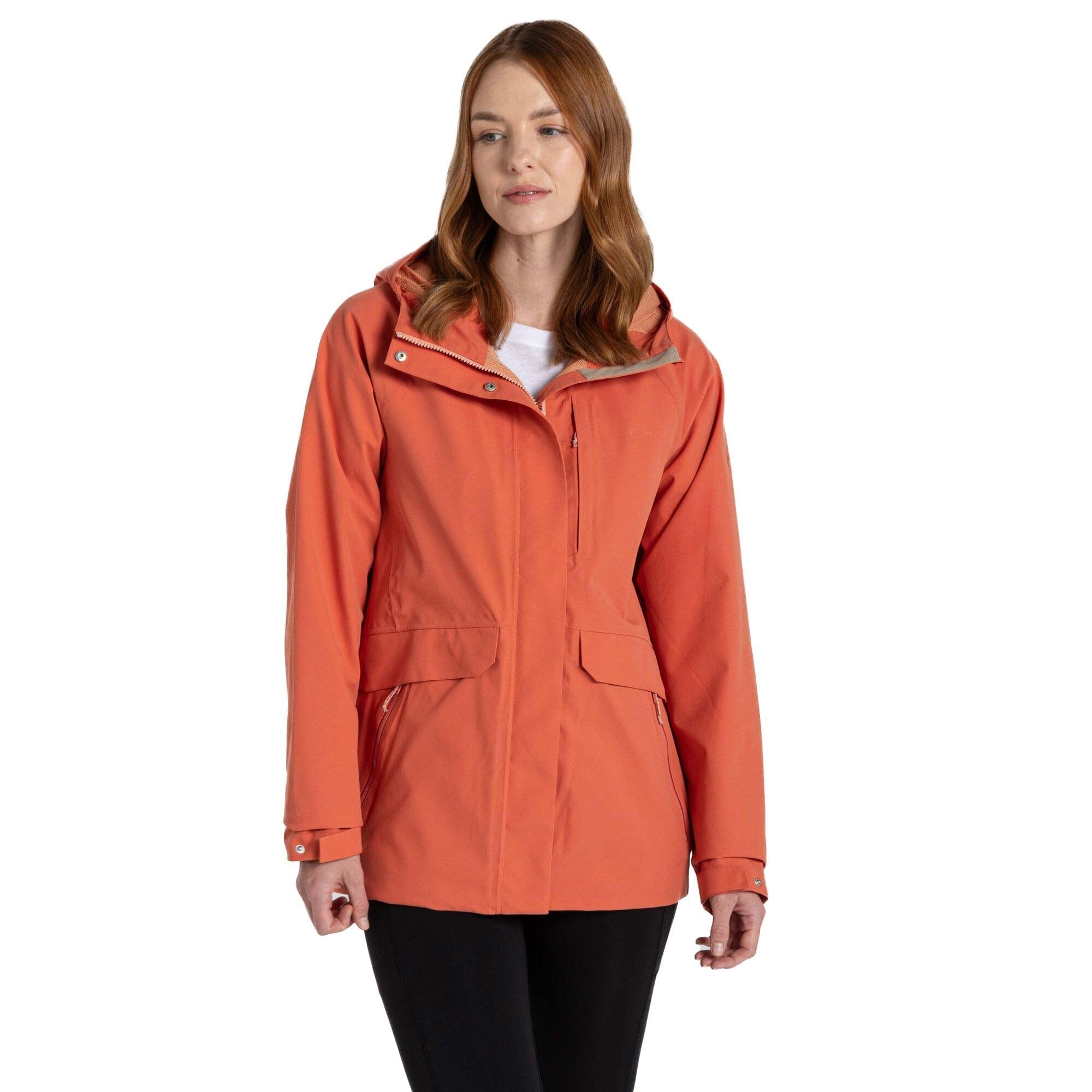 Craghoppers Women's Red Sandstone Caldbeck Ii Full Zip Waterproof Coat