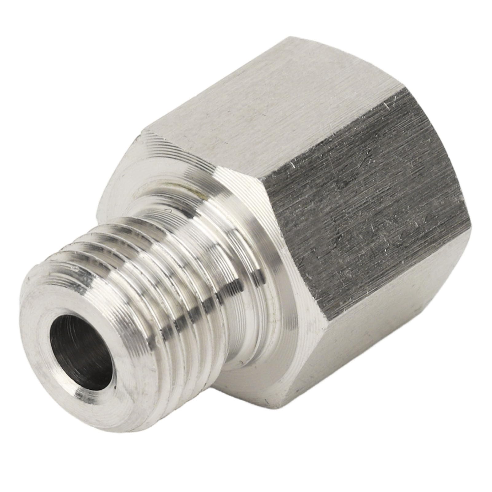 Adattatore Mittente Manometro in Acciaio Inossidabile, Adattatore da 1/8 Pollici NPT Femmina a M10x1,0 Maschio con Guarnizione, Tenuta Affidabile a Tenuta Stagna