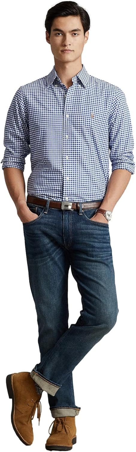 POLO RALPH LAUREN Men's Classic Oxford Long Sleeve Sport Shirt