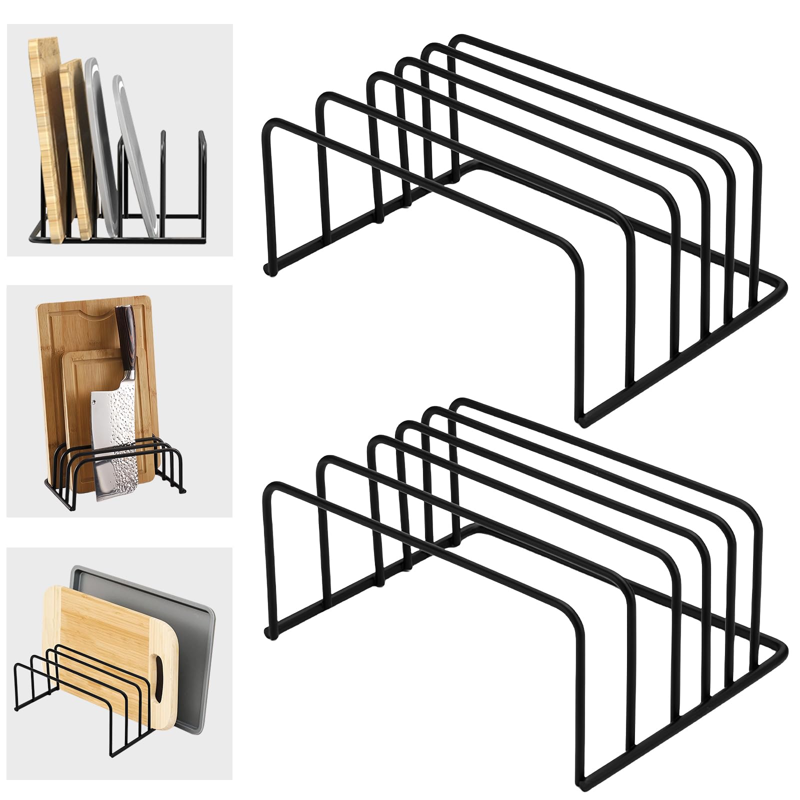 2 pezzi Supporti per taglieri ​: supporto per utensili da cucina supporto per tagliere, organizer da cucina multifunzionale per cucina