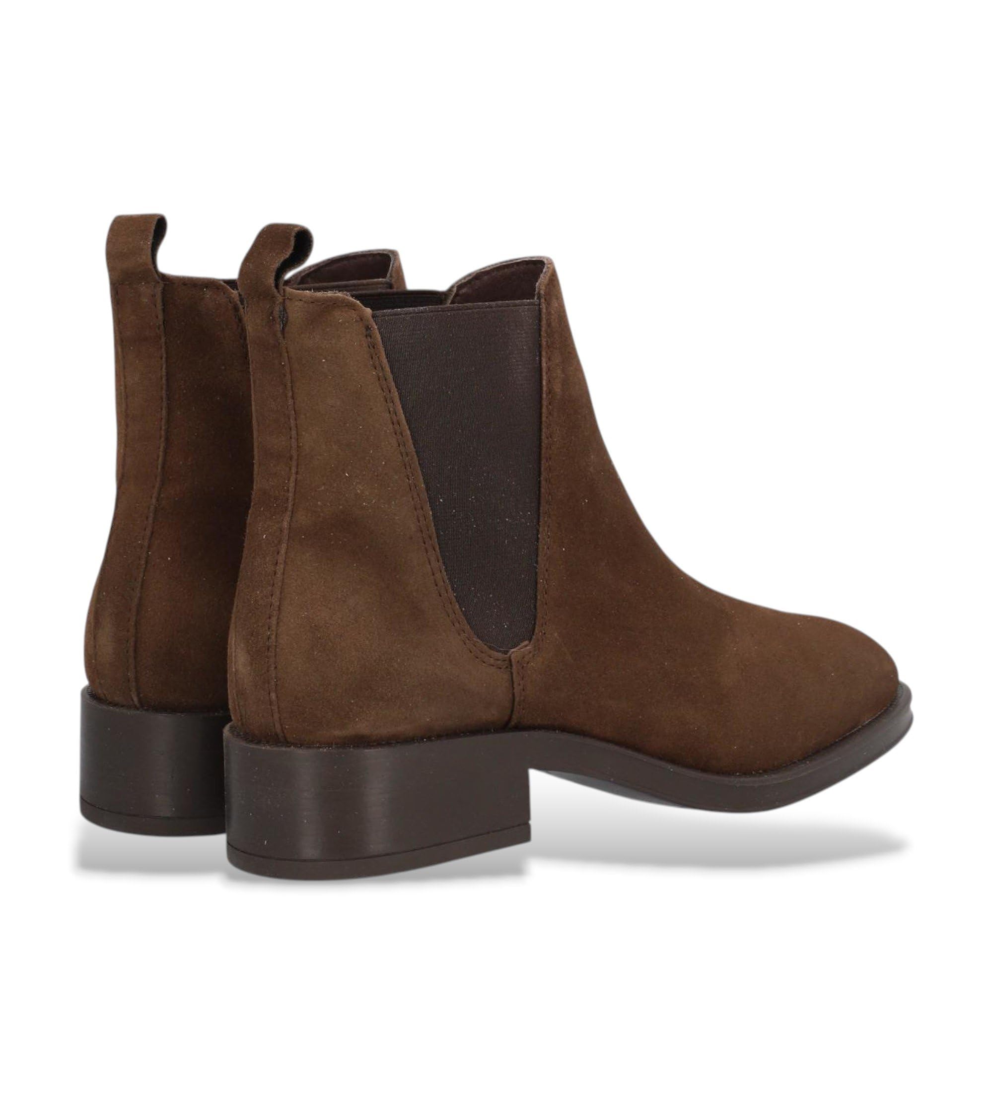 ALPE Botines de Piel Couture marrón
