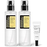 COSRX Snail 96% Mucin Power Essence 2ea & Retinol 0.1% Cream Mini Sample 1ea, Glass Skin Starter Set, Amazon Exclusive, Daily Hydrating & Firming Korean Skin Care Kit, Gift Set