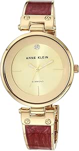 Anne Klein Women's Genuine Diamond Dial Bangle Watch