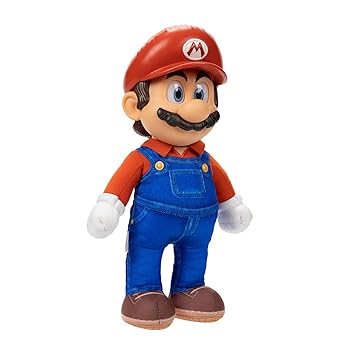 Nintendo The Super Mario Bros Movie Poseable Mario Plush 35cm