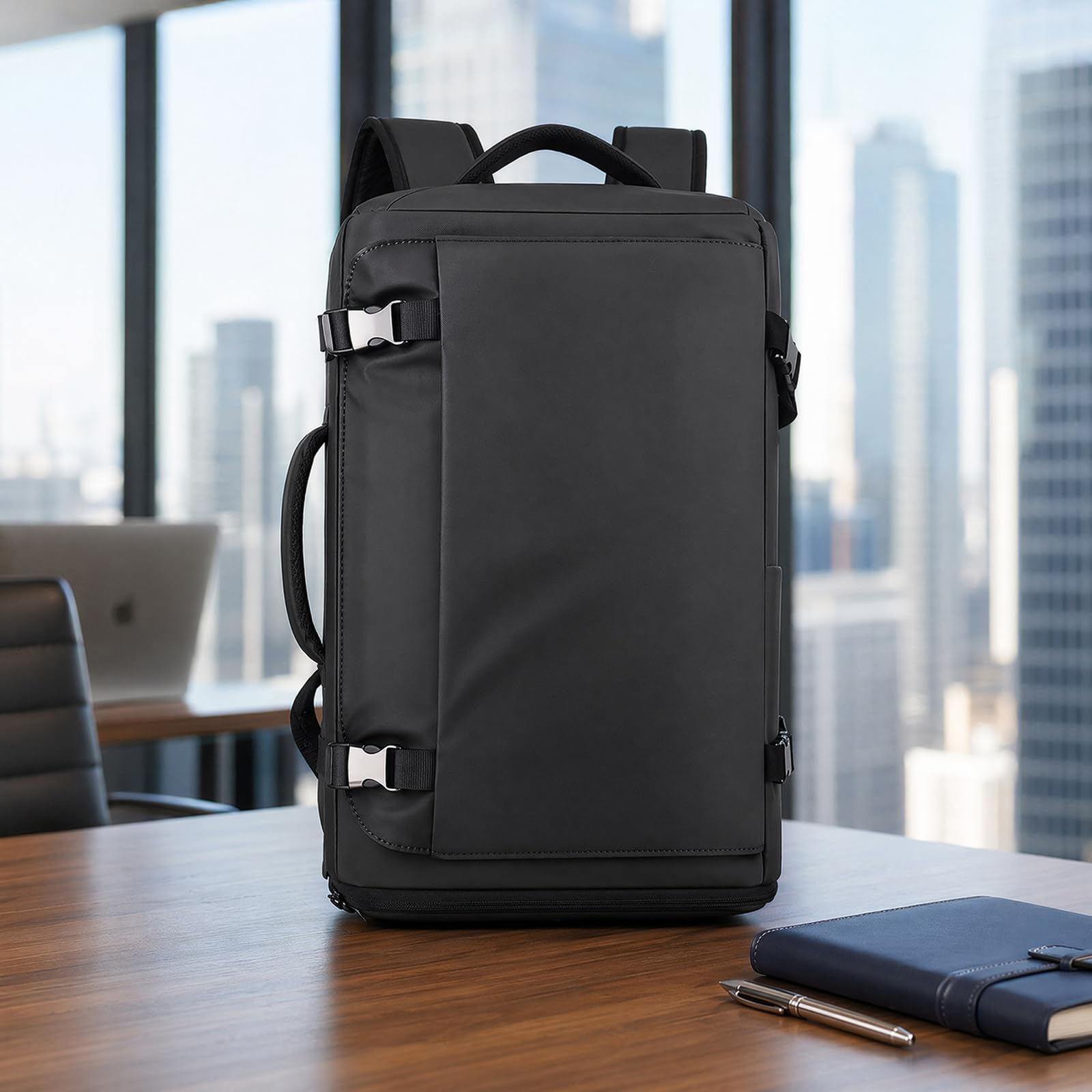 16 calowy wodoodporny plecak na laptopa USB Przekład na buty Podróże biznesowe Torba na dzień Carryall,Grey