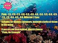 Vista 3 de Gafas de natación miopes Máscara de snorkel, máscara de buceo miope, gafas de natación, equipo de snorkel