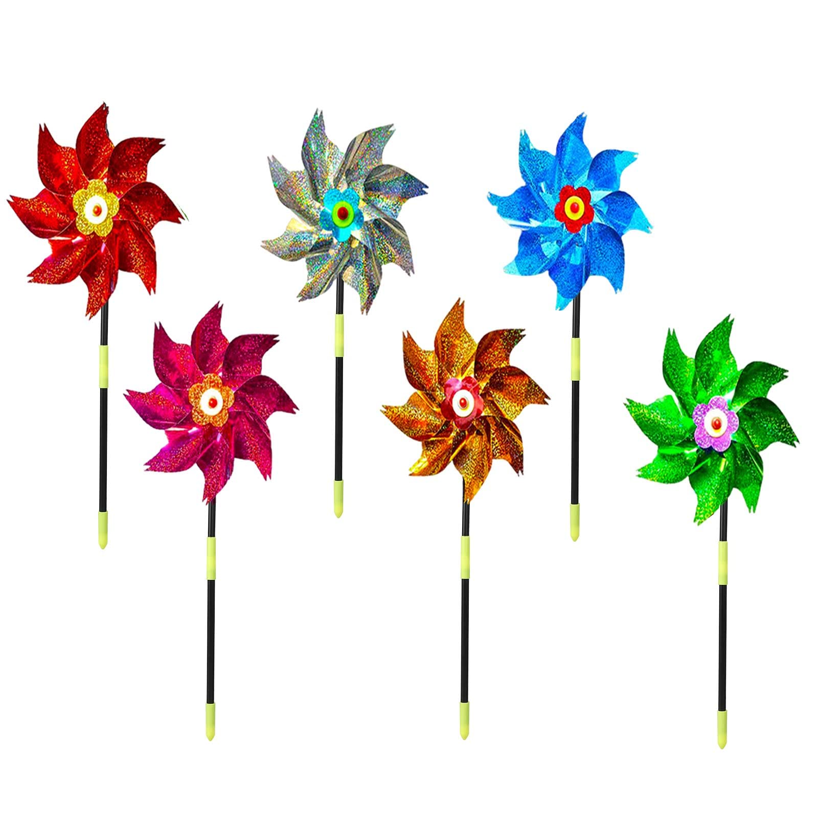 Amazon.com: Garden Pinwheels, Colorful Wind Spinner, Metal Garden ...