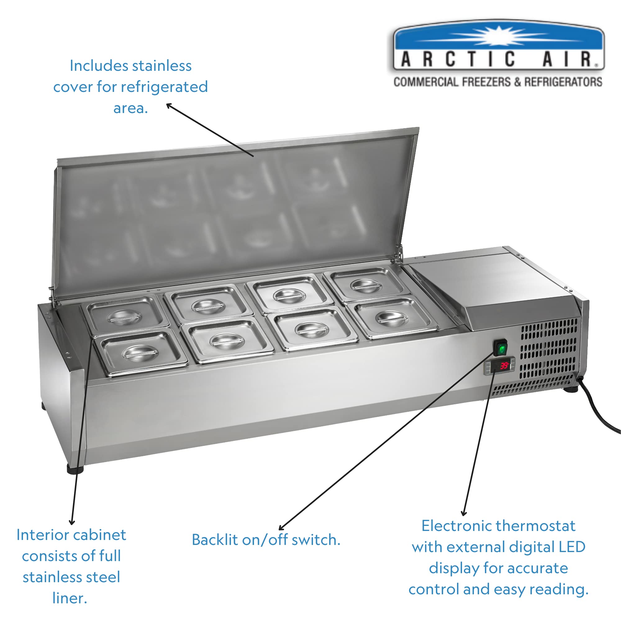 Amazon.com: Arctic Air ACP48 47.25-Inch Countertop Refrigerated