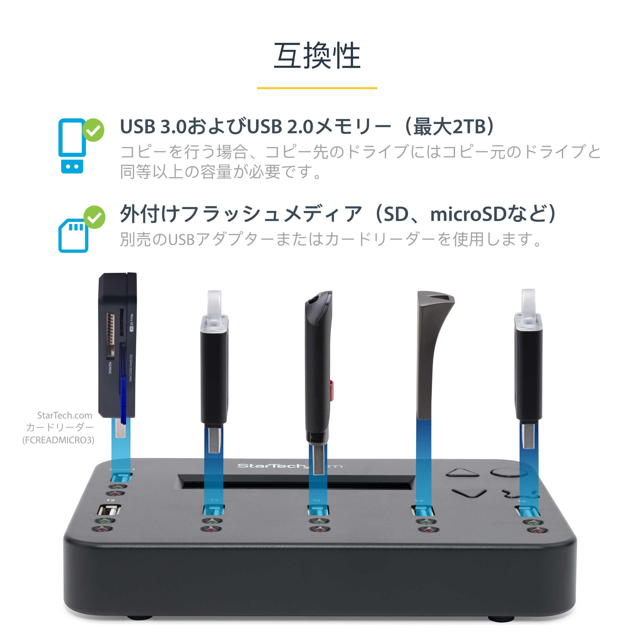 Amazon.co.jp: StarTech.com USBメモリ デュプリケーター／1対5／PC