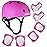 KAMUGO Kids Bike Helmet, Toddler Helmet for Ages 2-8 Boys Girls with Sports Protective Gear Set Knee Elbow Wrist Pads for Skateboard Cycling Scooter Rollerblading (Purple)