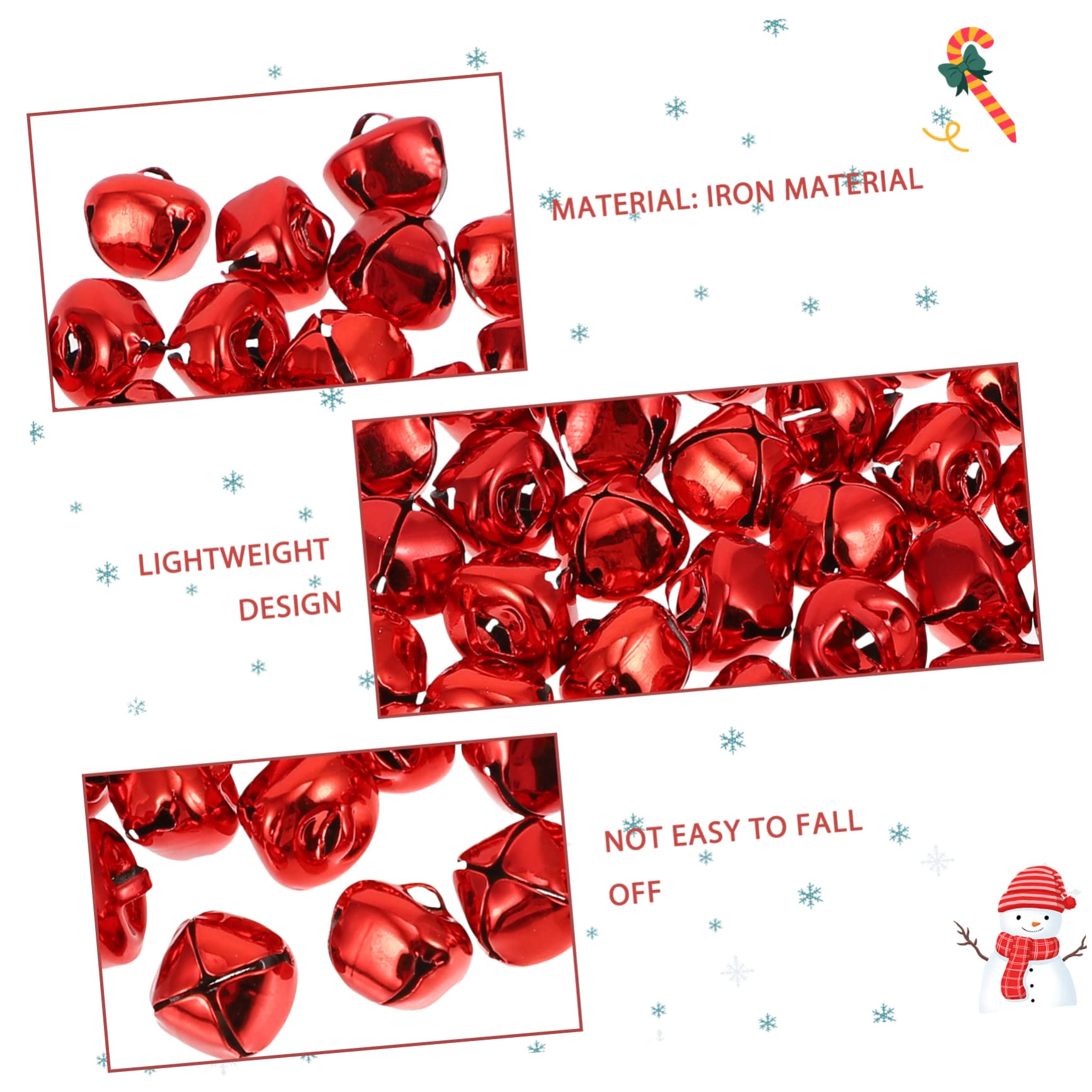 Amosfun 3 Set Campanelle Di Natale Campanelle Artigianali Di Natale All'Ingrosso Natalizie Benedizioni Natalizie Artigianali 200 pezzi * 3