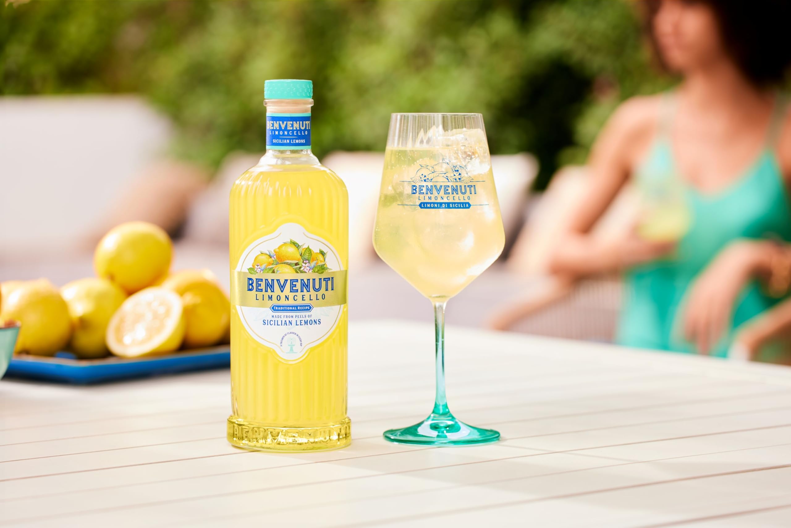 Limoncello Benvenuti 70cl - Sicilian Lemons Liqueur, Natural