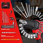 21v Cordless Power Drill Combi Driver Electric Screwdriver Tools Kit,2 Variable Speed 25+1 Torque Setting,29pcs Drill/Driver Bits,2 Powerful Batteries