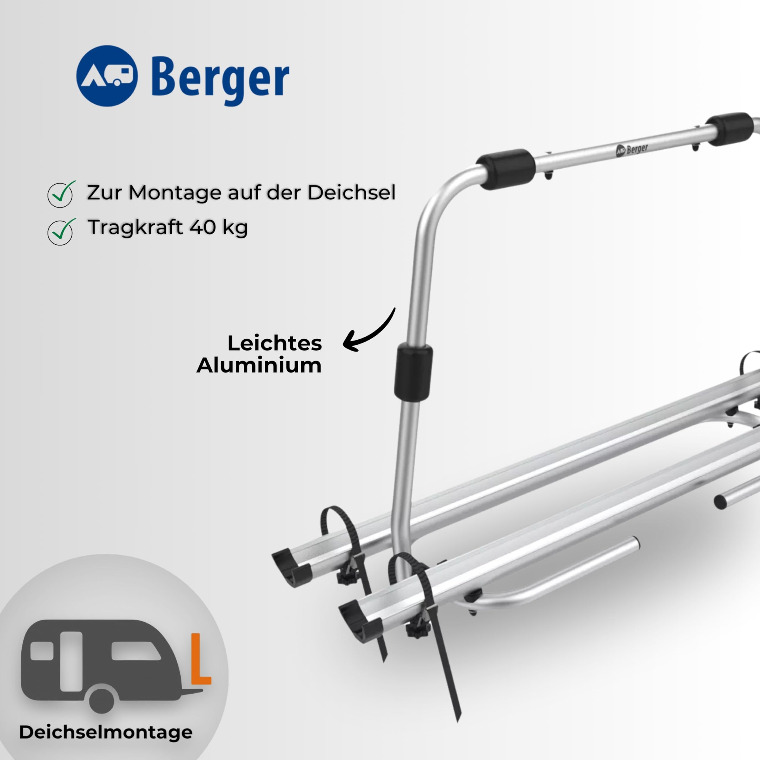 Portabici Pieghevole EZ-FOLD In Alluminio Per 2 E-Bike - Rampa Inclusa, Adatto Per Auto, SUV, Camper, Rimorchi