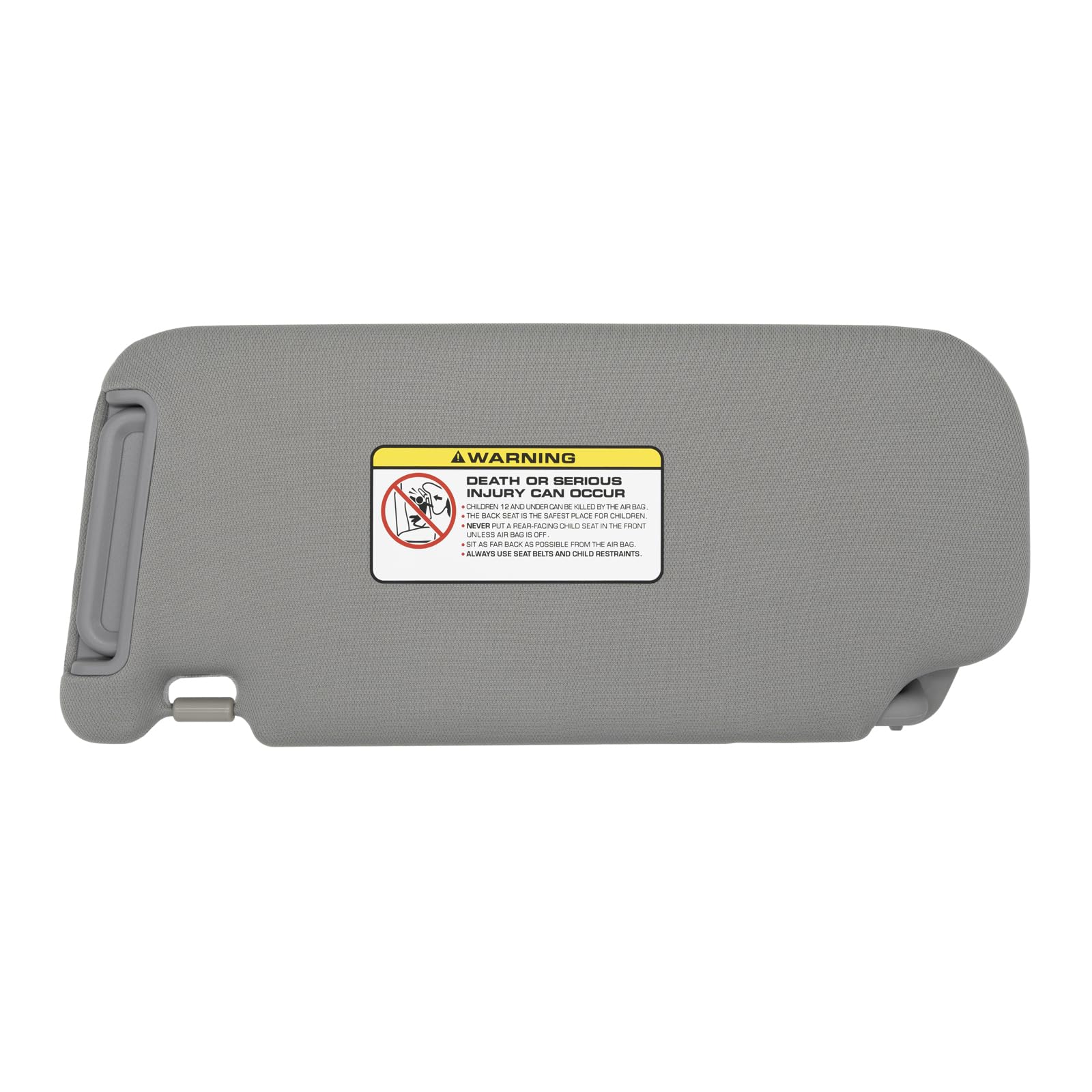 NHILES Visera para el lado derecho del pasajero para Hyundai Elantra 2007 2008 2009 2010 Sombra de reemplazo para el sol # 85202-2H110-8M (Gris)