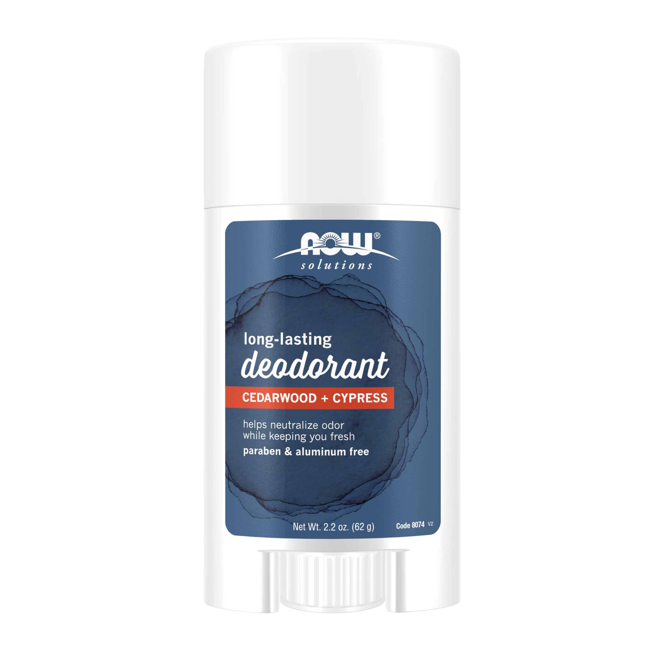 NOW Solutions, Long Lasting Deodorant, Cedarwood and Cypress, Paraben & Aluminum Free, 2.2-Ounce