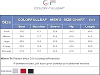 Vista 6 de COLORFULLEAF Ropa interior térmica de algodón para hombre, trajes de unión Henley Onesies capa base