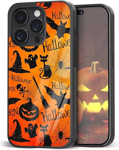 Lindas fundas de teléfono de Halloween para iPhone 11 12 13 14 15 16 Pro Max Plus Mini XR Xs para Samsung Note 10 20 S21 S22 S23 S24 S25 Ultra Plus