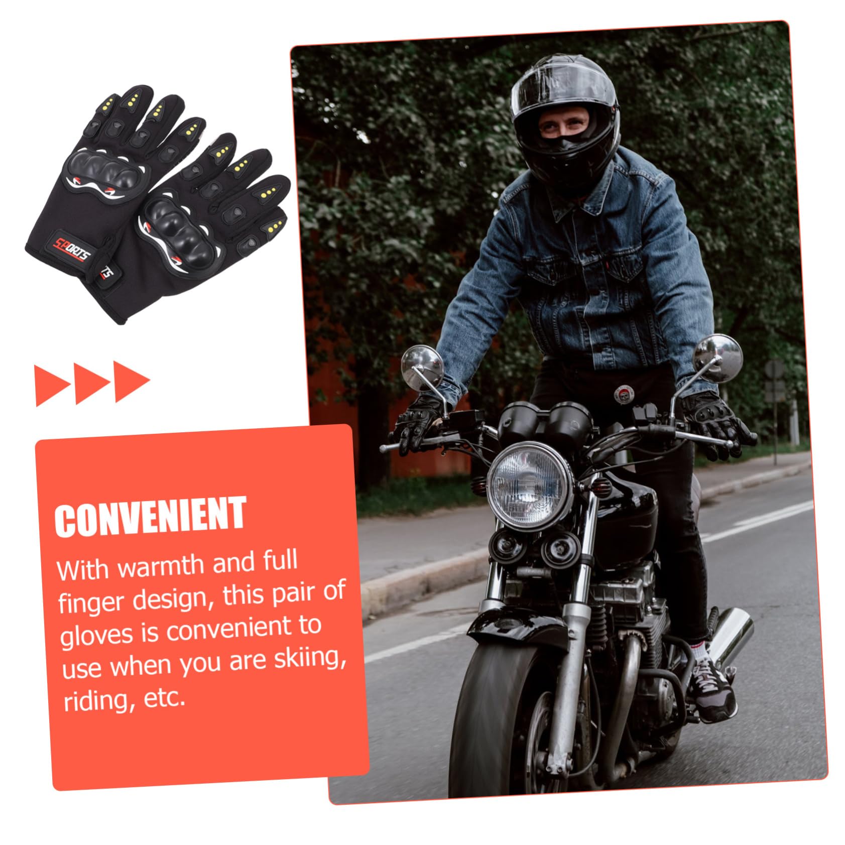 Healeved 1Pair Touch Screen Winter Gloves for Outdoor Activities Warm and Non Slip Full Finger Design for Riding Cycling Hiking and Driving Comfortable and Durable Material