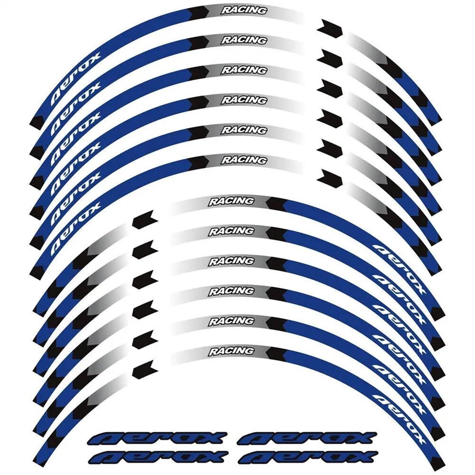Motorcycle Wheel Sticker Decal Reflective Rim for Yamaha NVX155 for Aerox 155