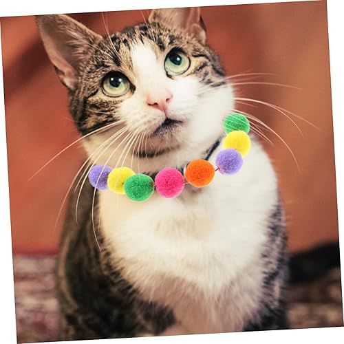 Miniatura 7 de balacoo Collar para mascotas Adorno al aire libre de payaso Decoración de para Exteriores 2 unids Portátil Collar de gatito Collar de perro al aire