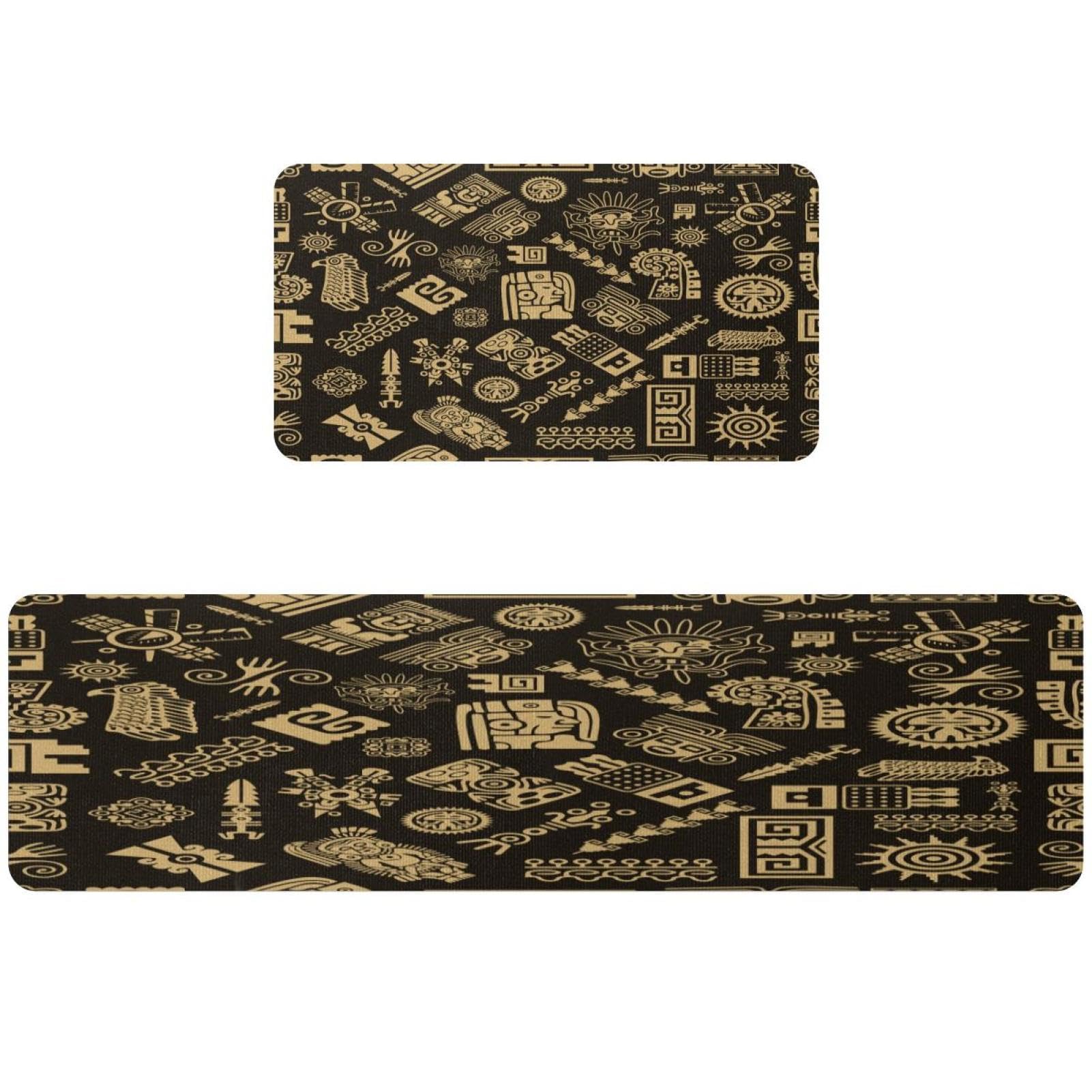 Tapis de cuisine absorbant lavable et antidérapant égyptien