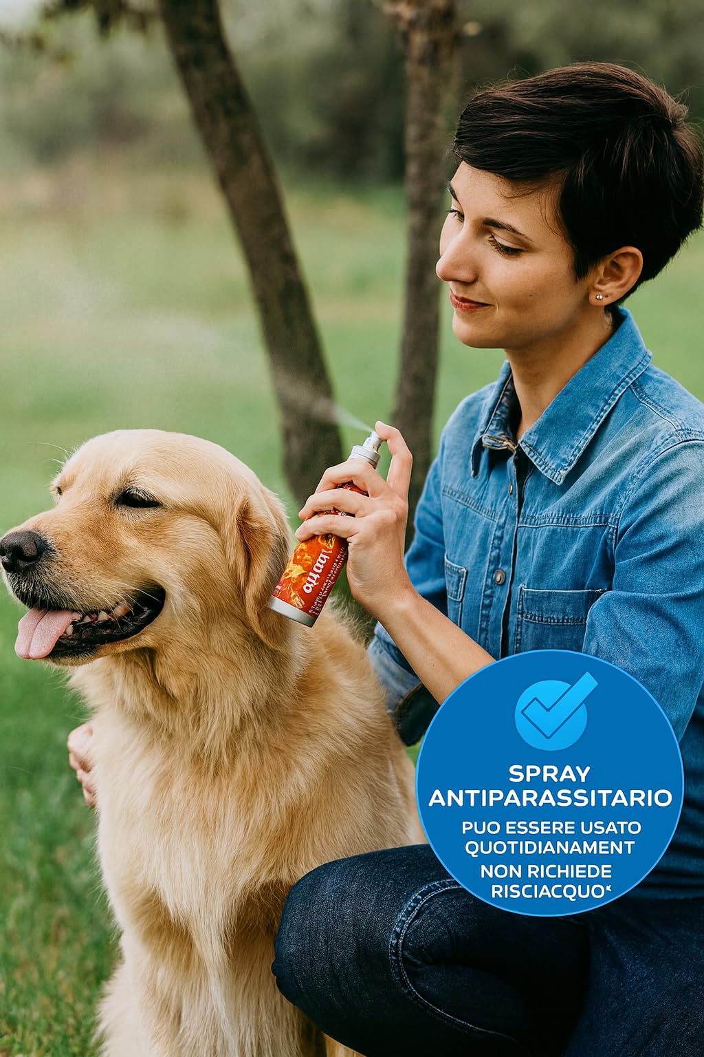 FLASH | Spray Naturale per Cani e Gatti – Oli Essenziali – Profumo Sgradito agli Insetti – Da utilizzare prima della passeggiata o di incontro con altri animali – 150ml FA76