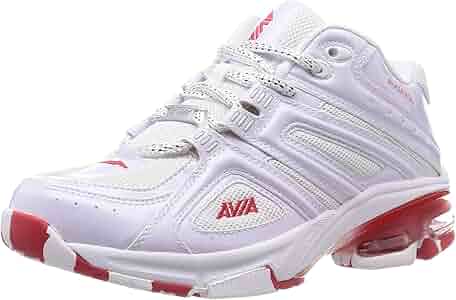 Amazon | [アヴィア] フィットネスシューズ A6812W ホワイト×レッド