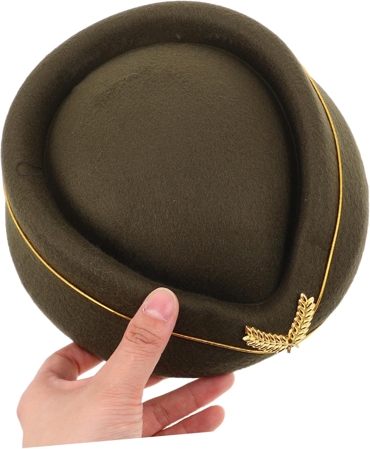 minkissy Flight Attendant Beret Cap Soft Stewardess Hat for Women Lightweight and Comfortable Air Hostess Accessory for Uniforms and Cosplay Events