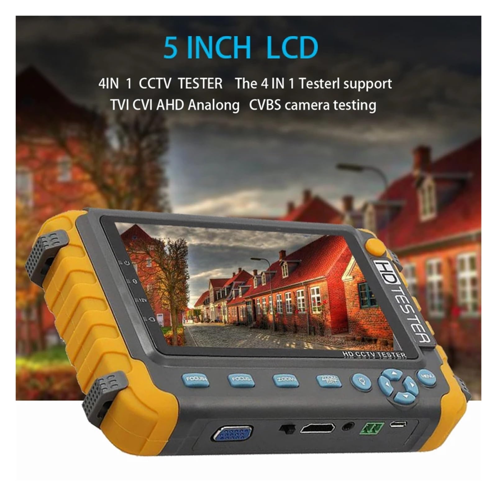 CCTV IV8W AHD/CVI/TVI CVBS CCTV Tester Tester for telecamere CCTV Tester AHD con Ingresso VGA Tester Video CFTV Mini Monitor