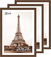 Vista 22 de VCK 8x10 Picture Frames - Black, Wide Border Solid Wood Frame, Display Photo in Horizontal and Vertical, for Home, Office, Gallery, Woodgrain