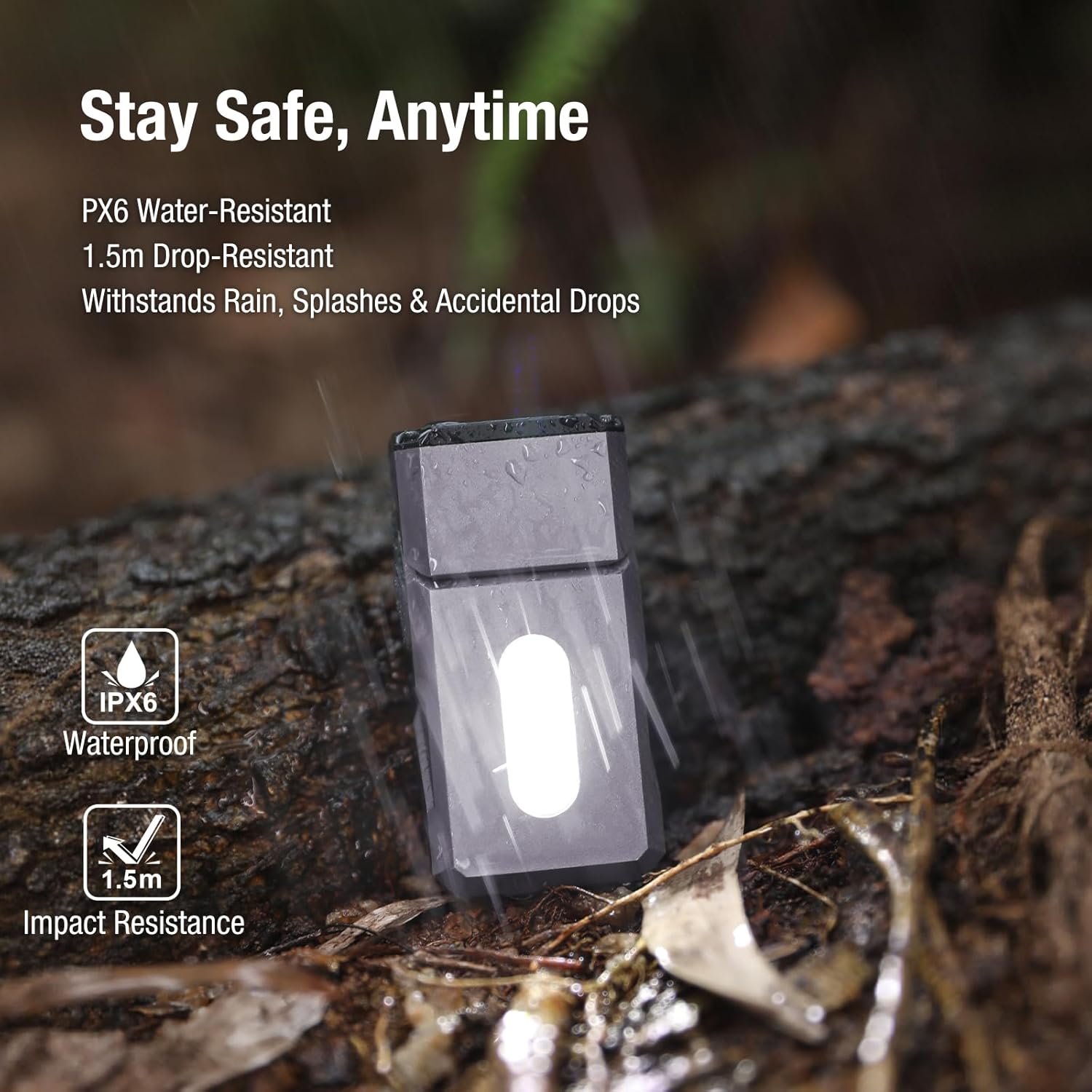 klarus E8 180° Swivel Head & Triple-Light Pocket Flashlight - 1000 Lumens, Rechargeable, IPX6 Waterproof, Magnet, Clip (EDC)
