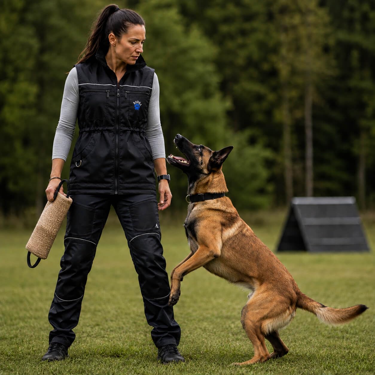 Berra Hundesportweste PRO Hundeführerweste schwarz (M)