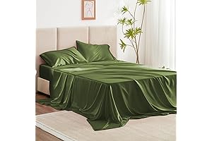 Relax and Refresh in Luxury: Love's Cabin Silky-Smooth Satin Queen Bed Sheet Set