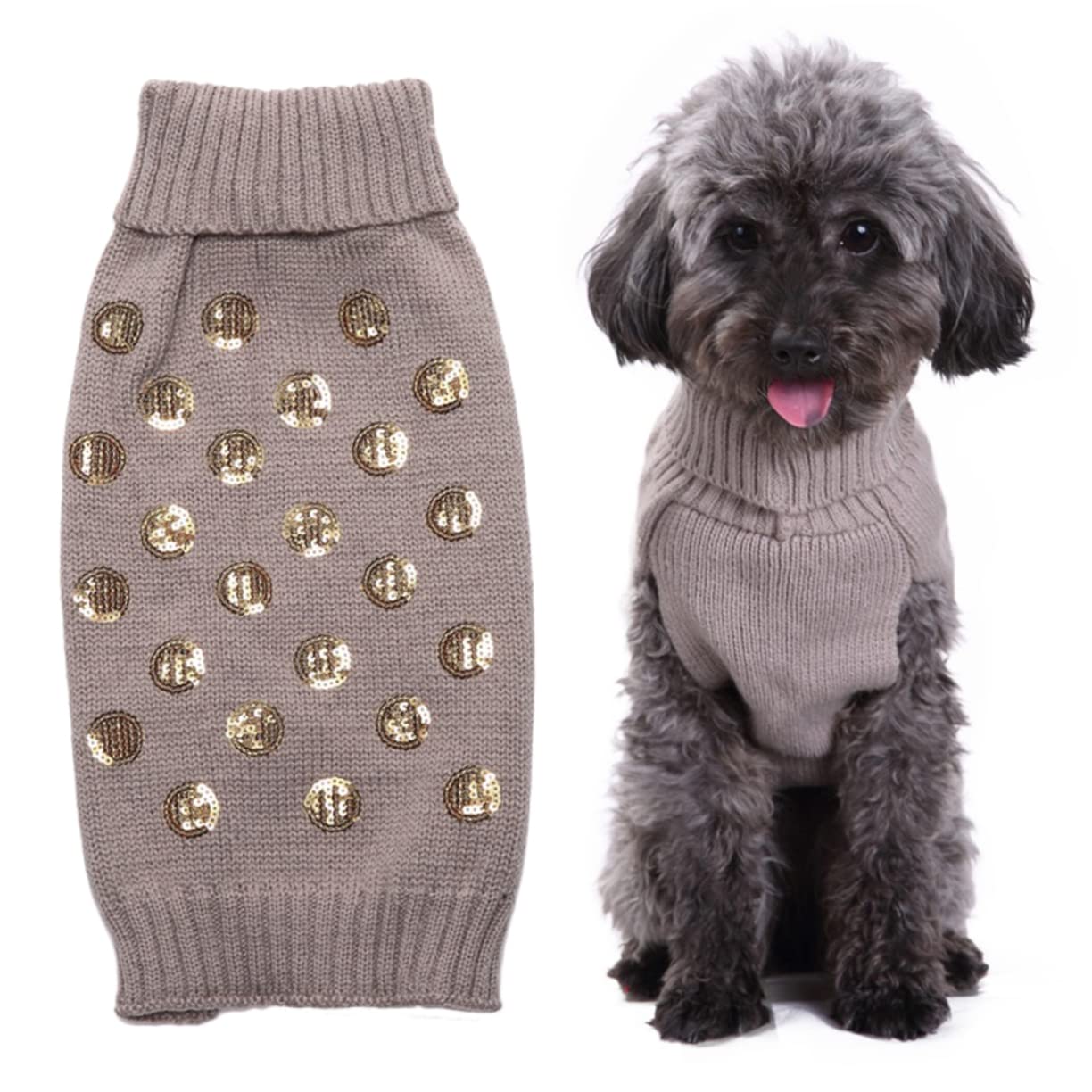 minkissy 3St Haustier Warmer Pullover Welpenkleidung Welpenpullover Kleiner Hundepullover Weihnachtspullover Herbstkleidung für Haustiere Winterpullover für Hunde Corgi Hundekleidung Wärmer