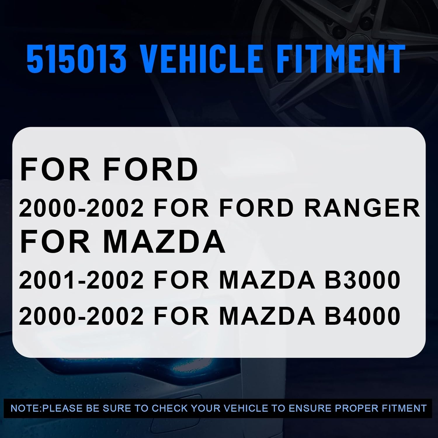 515013 2 Pack Front Wheel Hub and Bearing Assembly for Ford Ranger 2000-2002, for Mazda B3000 2001-2002/B4000 2000-20002 5Lug w/ABS Pair