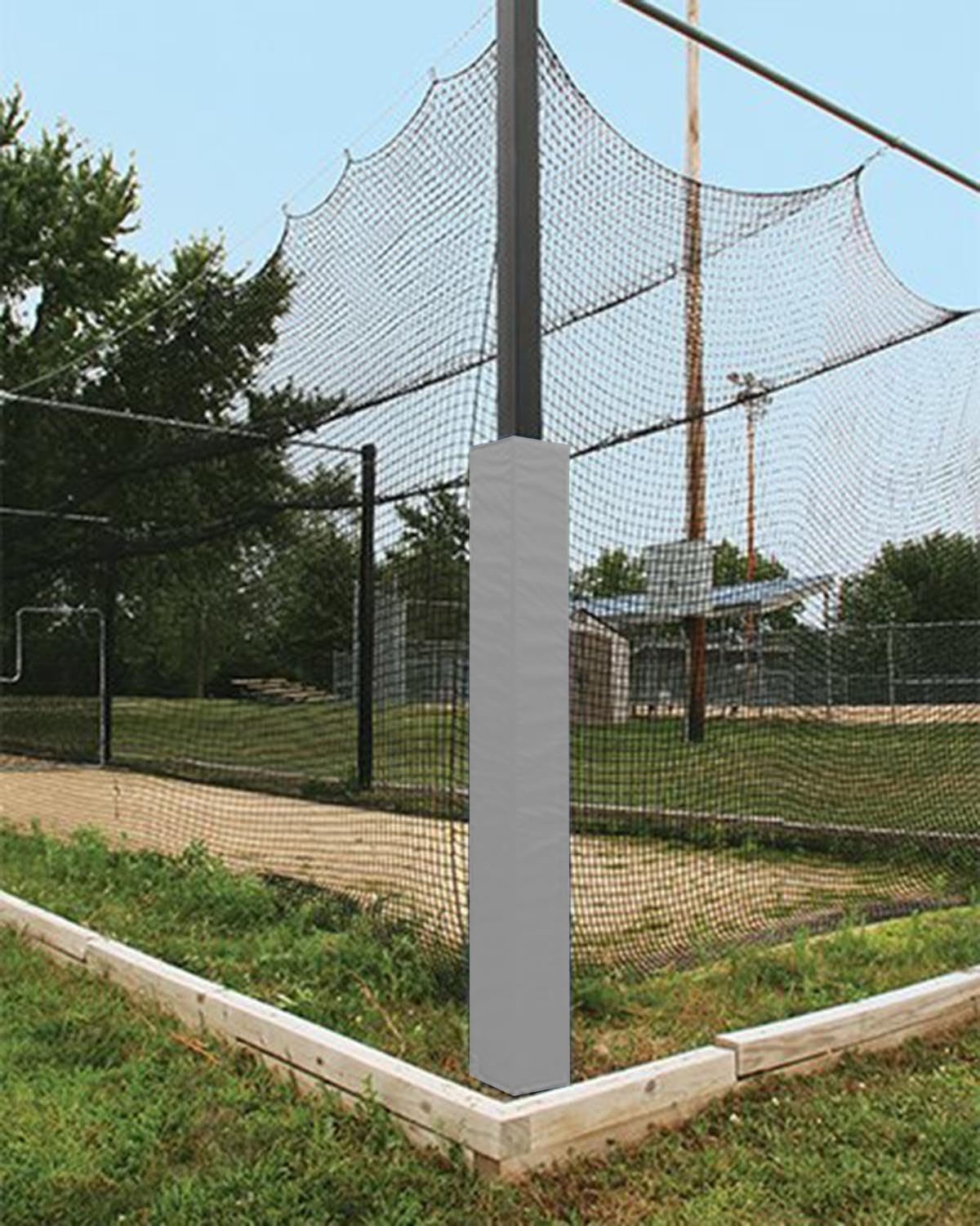 Heavy-Duty 4ft Outdoor Basketball Pole Padding - Shock-Absorbing Foam Guard Wrap for Garage, Gym, Sports Field - Green 2.5"x2.5" (6x6cm)