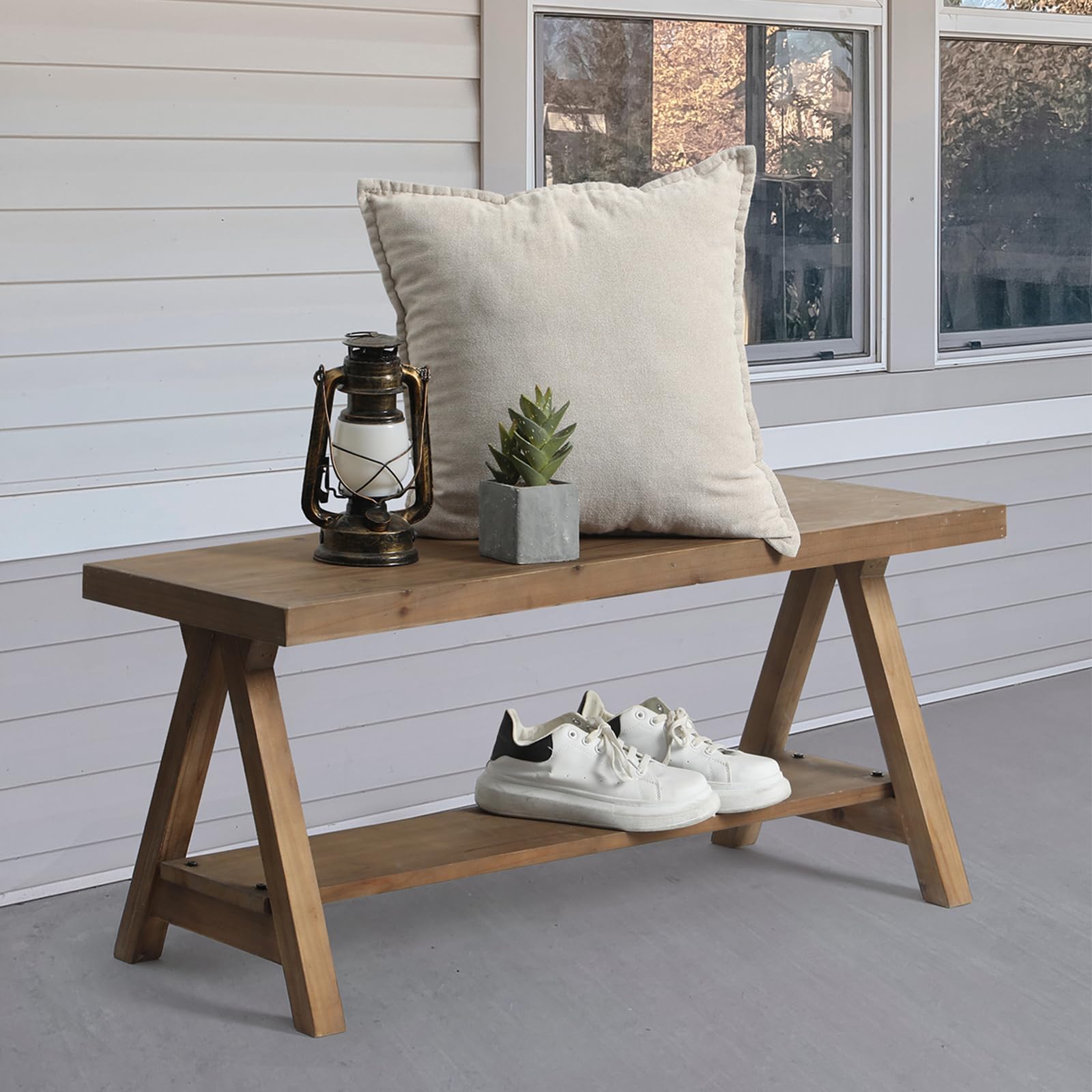 Amazon.com: Woodstock Bench - 36 in. Standard Bench with Metal Bronze ...