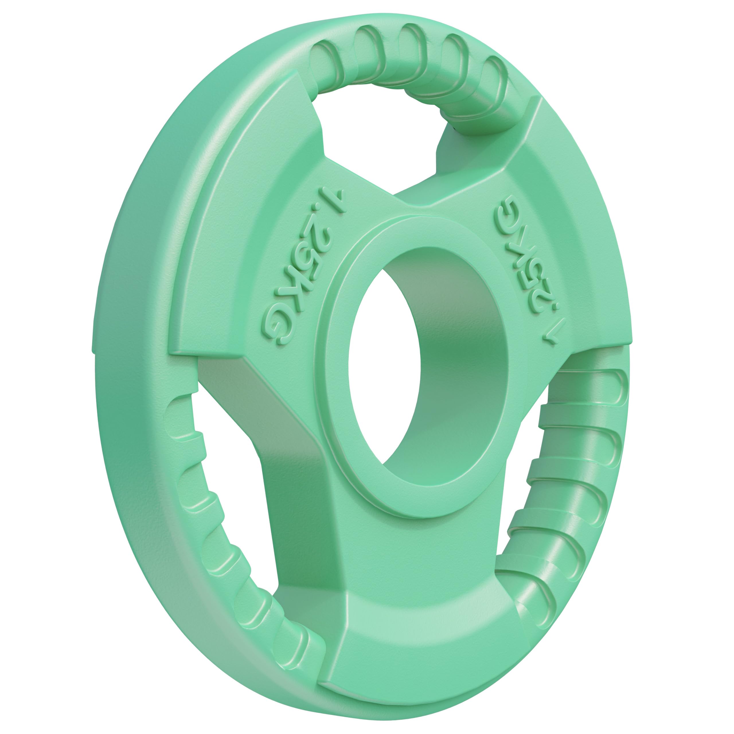 Gorilla Sports® Disque d'haltère 50/​51 mm olympique en caoutchouc Gripper, 1,​25 KG