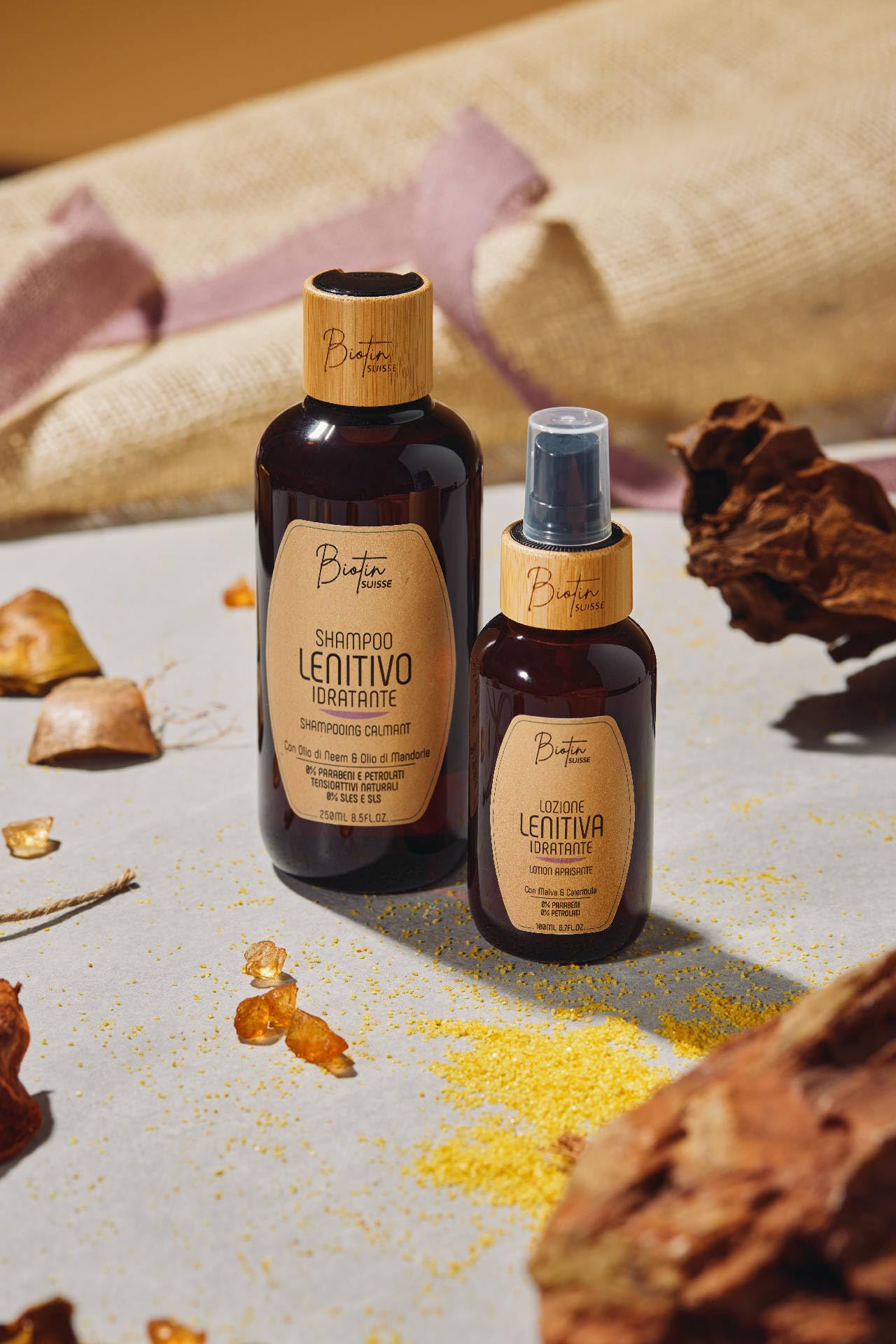 Lozione Lenitiva Idratante | Con Malva, Calendula e Biotina | Tonico concentrato per cute sensibile, ideale prima e dopo tinta e decolorazione | 100ml