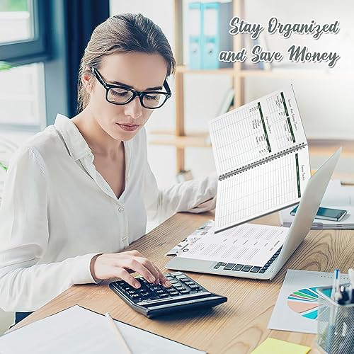 Miniatura 6 de Planificador de presupuesto, libro de presupuesto con rastreador de gastos, planificador financiero con 12 bolsillos, organizador de facturas