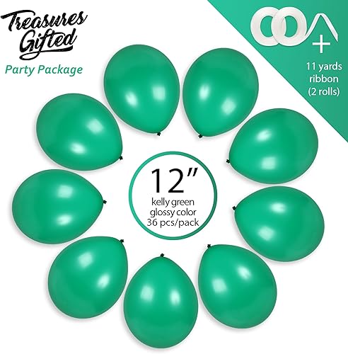 Miniatura 2 de Treasures Gifted Paquete de 36 globos brillantes de color azul bebé de 12 pulgadas, globos azul polvoriento, globos de látex azul pastel, globos