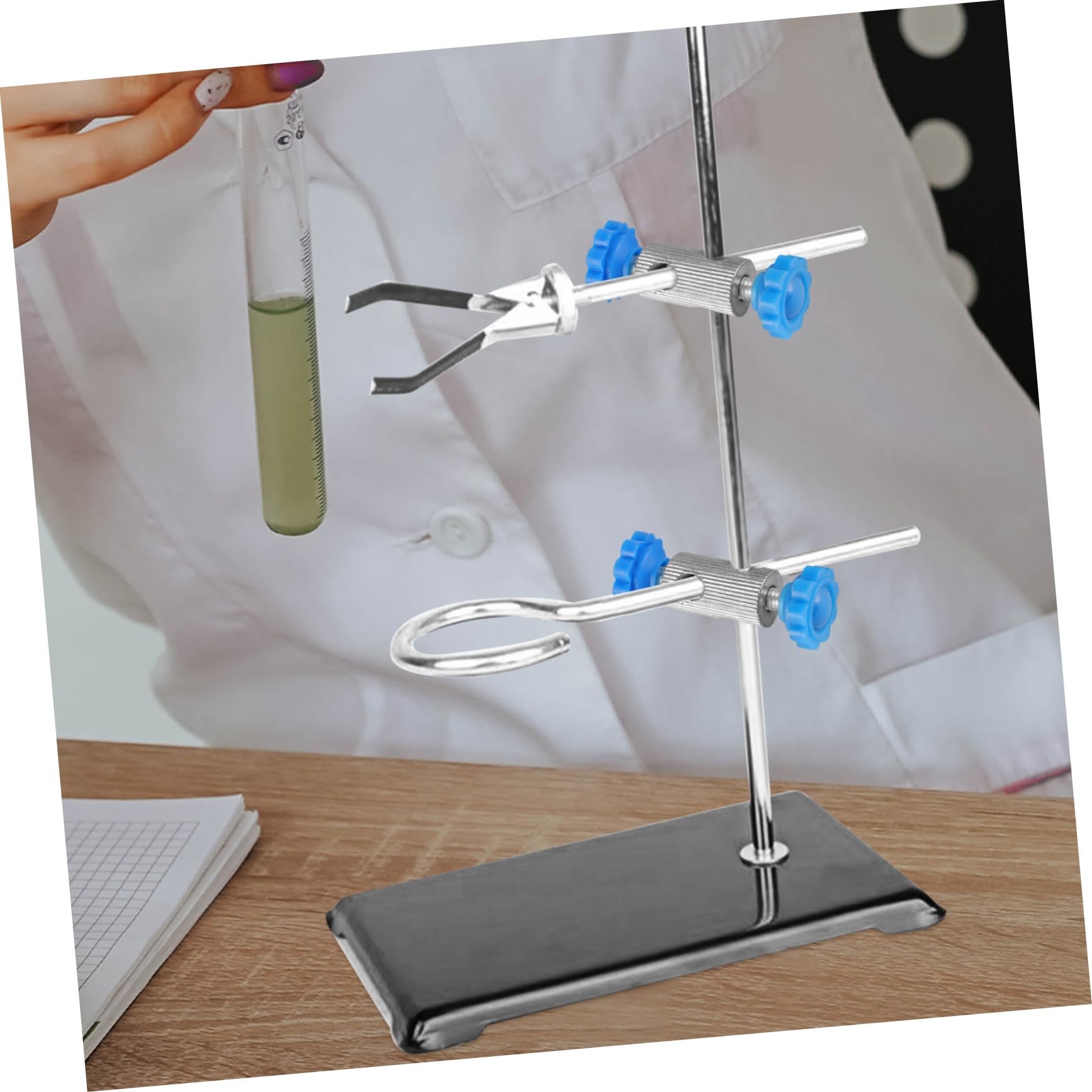 FUNOMOCYA 3sets Heavy Duty Lab Stand Clamps Holder Clamps Laboratory Stand Sturdy for Lab Equipment 2pcs*3