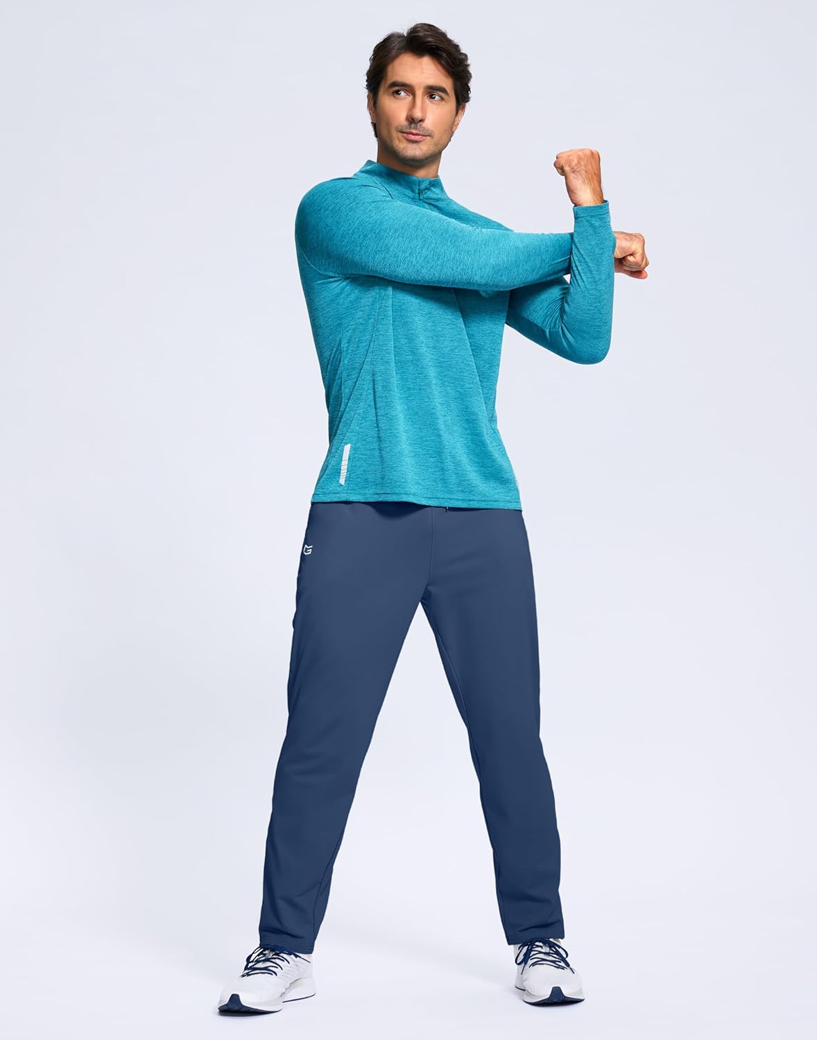 G Gradual Men's Fleece Lined Pants with Zipper Pocket Winter Warm Athletic Joggers Sweatpants for Men Workout Running Gym - Image 7