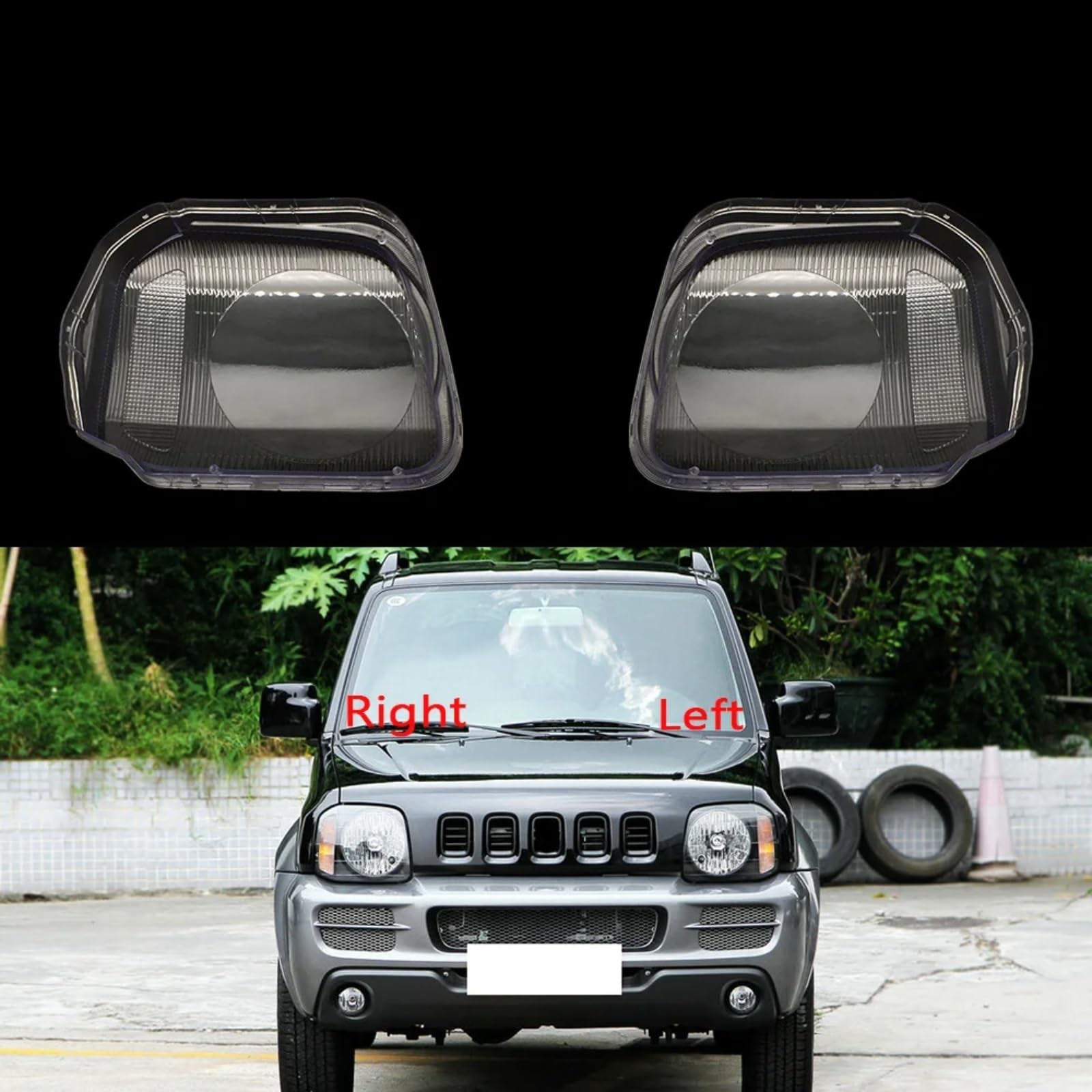 ジムニー ヘッドライト 透明レンズ Amazon | 車用透明レンズカバー 車のケースフロントヘッドライト