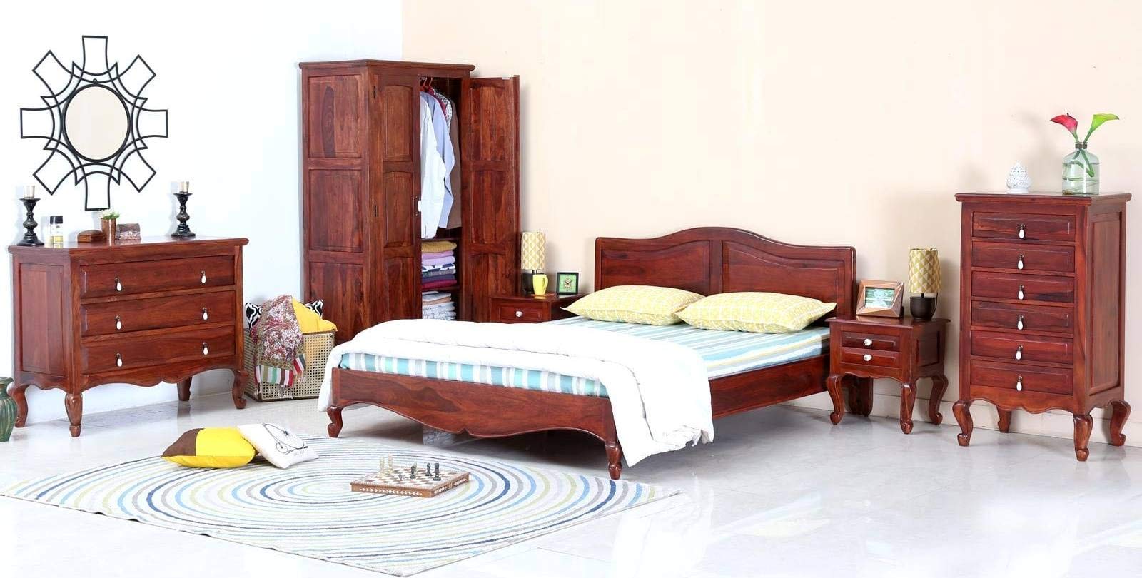 Shilpi Handmade Pure Sheesham Wooden Home Decor Furniture Set of 6 PCs for Living Room Furniture-image-15